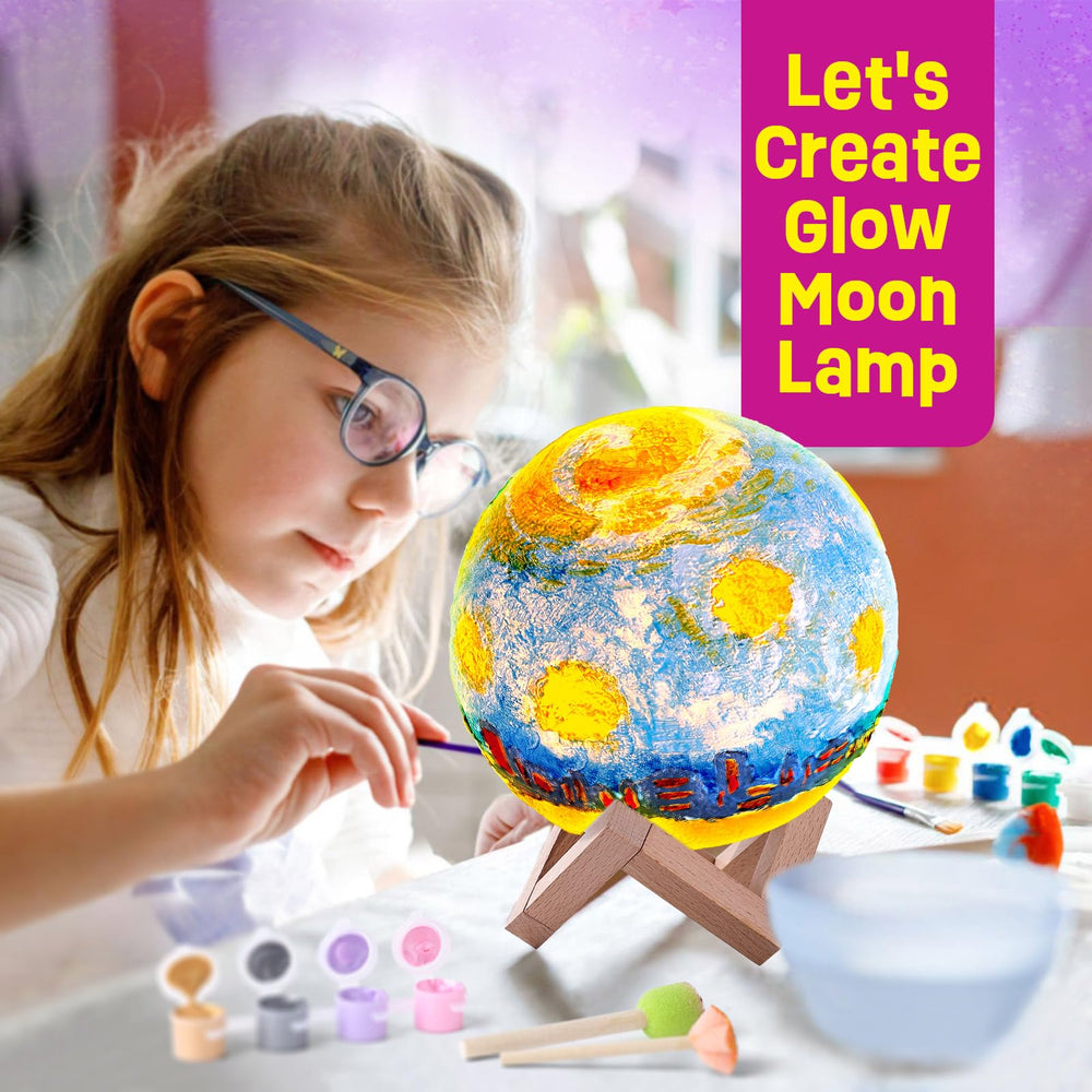 LAOESE Moon Lamp Painting Kit: detailed craters for realistic lunar texture.