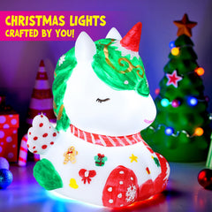 LAOESE Unicorn Lamp Kit apron stickers help keep crafts tidy and fun.