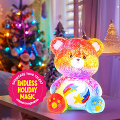 LAOESE Bear Lamp Kit brushes included for precise, child-friendly painting