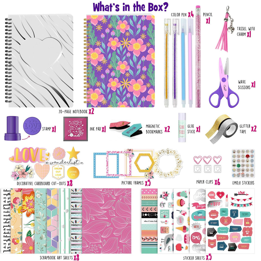 LAOESE journal kit with accessories for DIY scrapbooking and personalized pages.