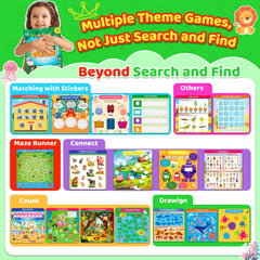 LAOSLAISI double-sided mats showing 28 activities for focused learning on the go