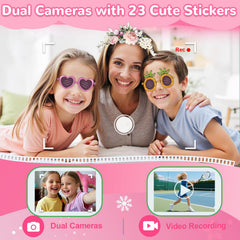 Lapare Kids Smart Phone dual camera demonstrates easy photo and video capture