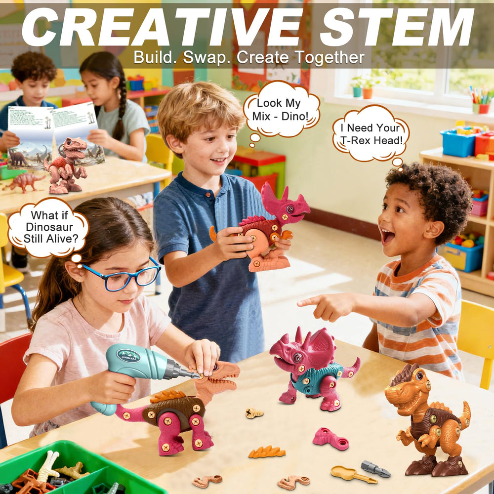 Laradola brown Velociraptor dinosaur toy sparks creative play.
