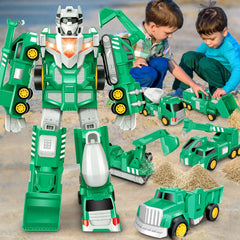 Laradola pull-back excavator promotes motor skill development during active play.