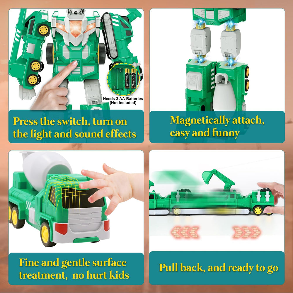 Laradola robot with sound and light adds engaging feedback for pretend missions.
