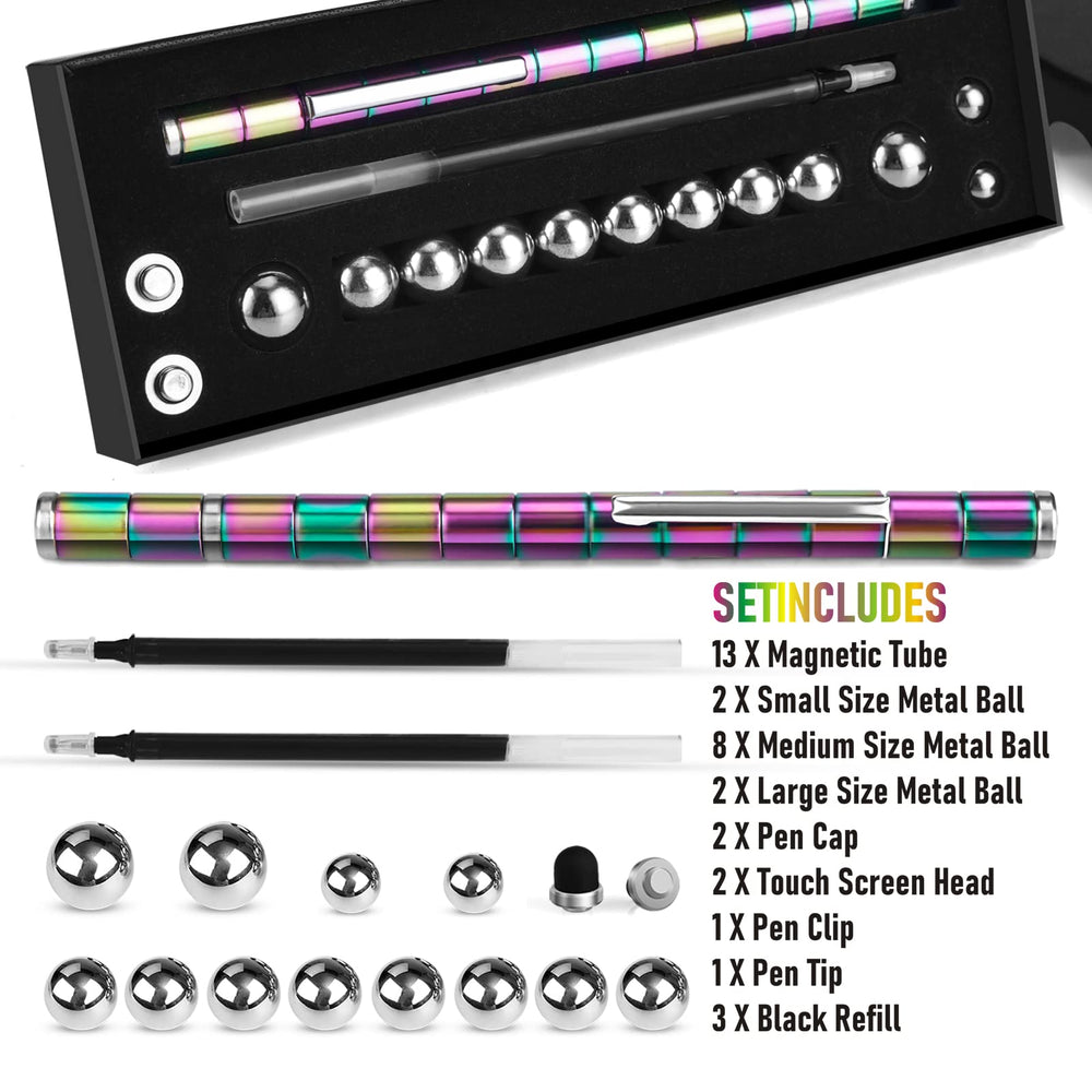LARAH Color Fidget Pen Toy small balls for tactile moments at work.