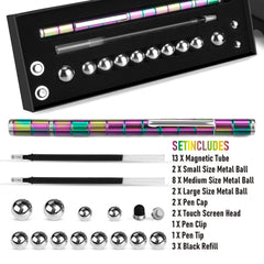 LARAH Color Fidget Pen Toy small balls for tactile moments at work.
