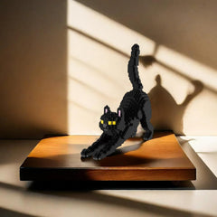 Larcele Cat micro building blocks designed for adult relaxation and mindful play.