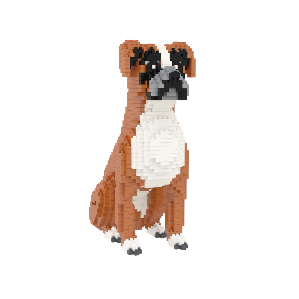 Close-up of tiny Larcele Micro Dog bricks showing intricate interlocks