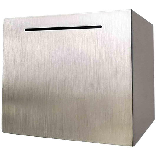 LARCOLO piggy bank stainless steel capacity shows ample storage for money