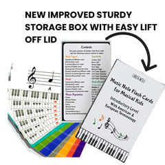 Lark & Wolf Learn to Read Music Flash Cards 56 card set with large, easy to handle cards