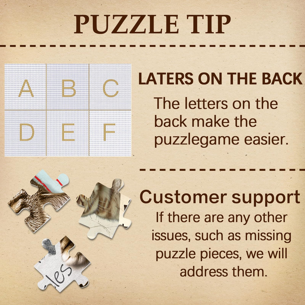 Larkipuzz missing-piece support to ensure a smooth puzzle experience