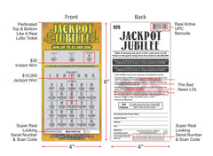 Larkmo perforated edges enhance real lottery ticket feel