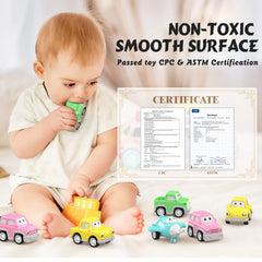 LASCOTON pull-back action toy encouraging motor skills and independent play