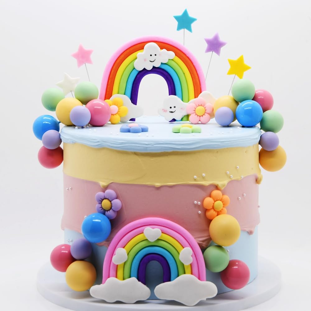 LAST HOE DOWN pink-balls-topper creates delicate, whimsical cake details.