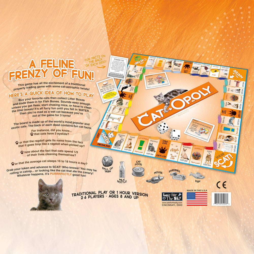 CAT-opoly cat food token enhancing resource trading on the board