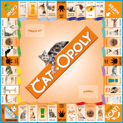 CAT-opoly yarn ball token enriching the feline theme of play
