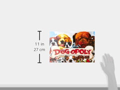Dog breed board in Late for the Sky Dog-Opoly adds fun canine twists
