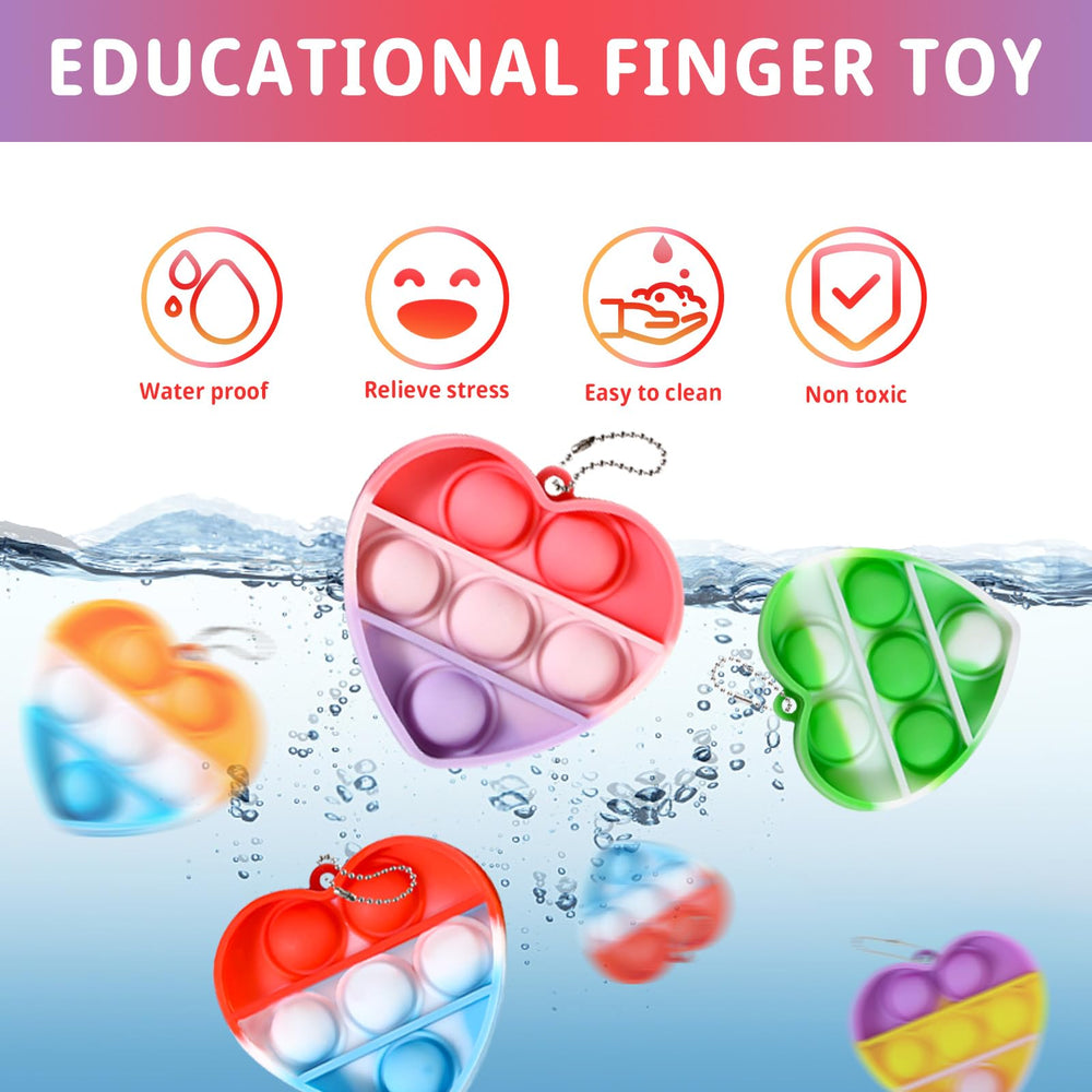 Lateefah Valentines mini pop keychains enable portable fun on the go.