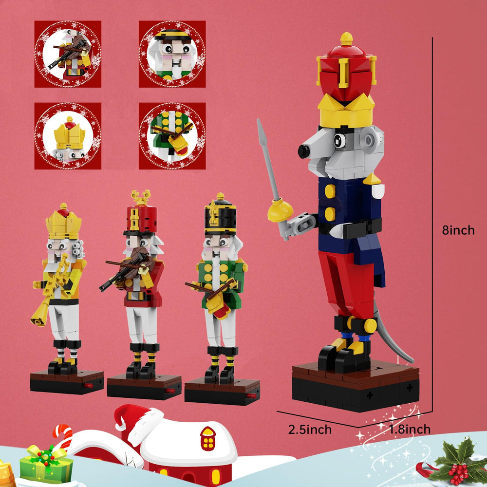 Latephiy Mouse King figure completes the festive ensemble.