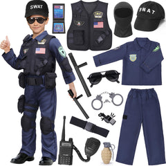 Latocos SWAT police costume kit front view for imaginative play
