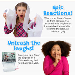 Laughing Smith No Tear Prank Toilet Paper prank reaction, ideal for family-friendly social shares.