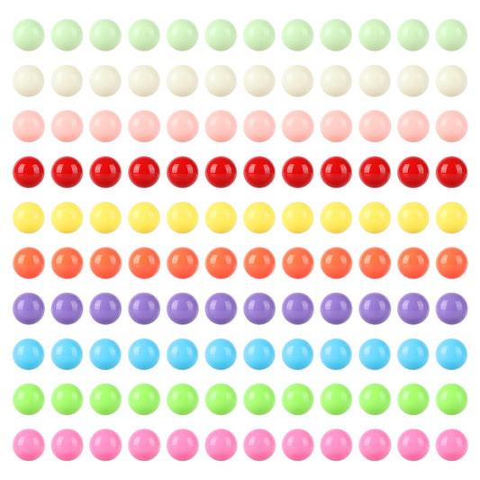Laviesto 12mm acrylic marbles in multicolor set for board games and DIY art