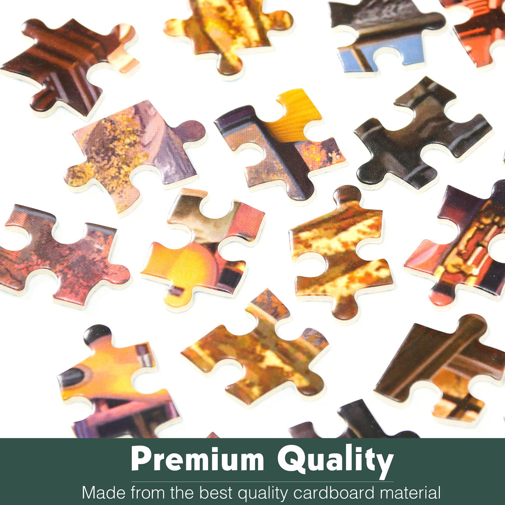 Lavievert 500pc puzzle backside zones guide quick categorization for efficient solving.