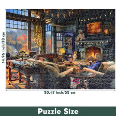 Lavievert 500pc puzzle unique-cut pieces ensure precise fits and frustration-free assembly.