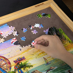 Lavievert jigsaw backside alphabet guides aiding quick sorting