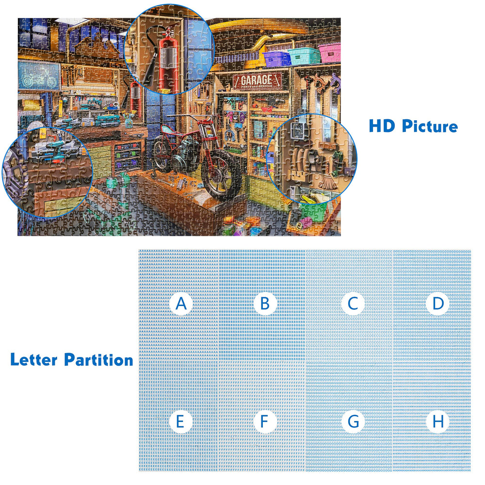 Lavievert puzzle pieces with unique cuts prevent misplacement.