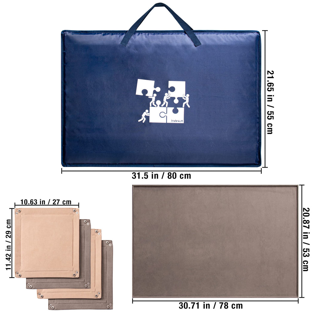 Lavievert non-slip-surface keeps puzzle pieces in place during assembly.