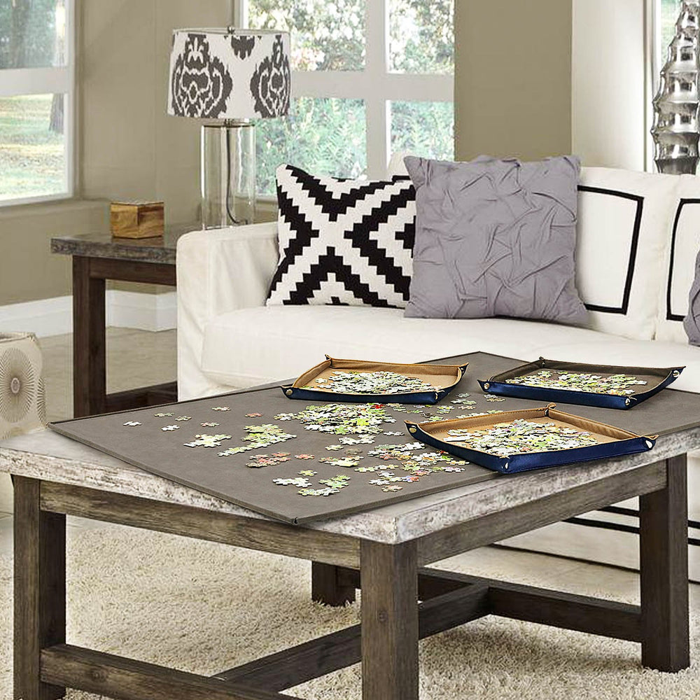 Lavievert puzzle board non-slip surface stays steady on tables or laps.