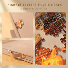 Lavievert semi-transparent lid keeps puzzles dust-free and spill-safe