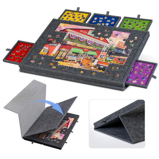 Lavievert tilting puzzle board offering ergonomic angles for extended play.