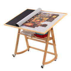 Lavievert tilting puzzle table with legs and cover for stable, comfortable puzzling.