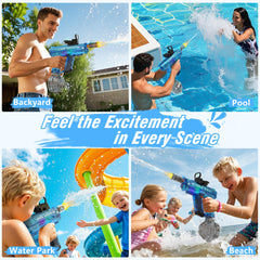 Lawdiey two-pack water guns for family backyard battles.