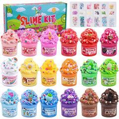 LAWOHO 18-pack slimes butter slime colors enable creative color mixing
