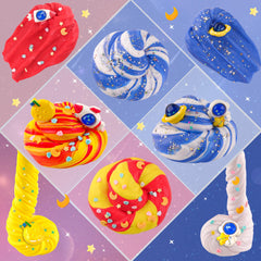 LAWOHO galaxy slime bottle in white and blue for imaginative exploration