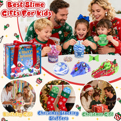 LAWOHO slime kit includes jars and mix-ins for creative sensory play.