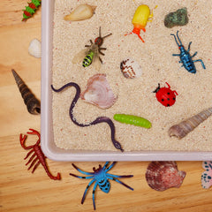 Laxdacee 100 Pcs mini bugs mantis – lifelike figure for pretend science.
