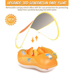 LAYCOL anti-flip design keeps baby secure during pool play.