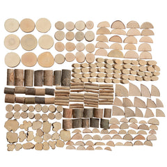 LAZACA natural-wood-slices-variety enables diverse DIY craft options