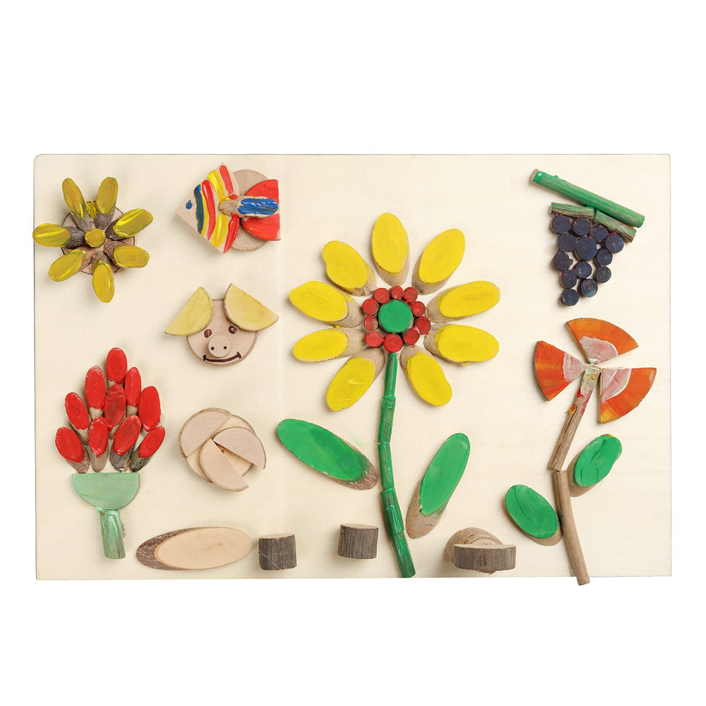 LAZACA paint-ready-wood for kid-friendly painting