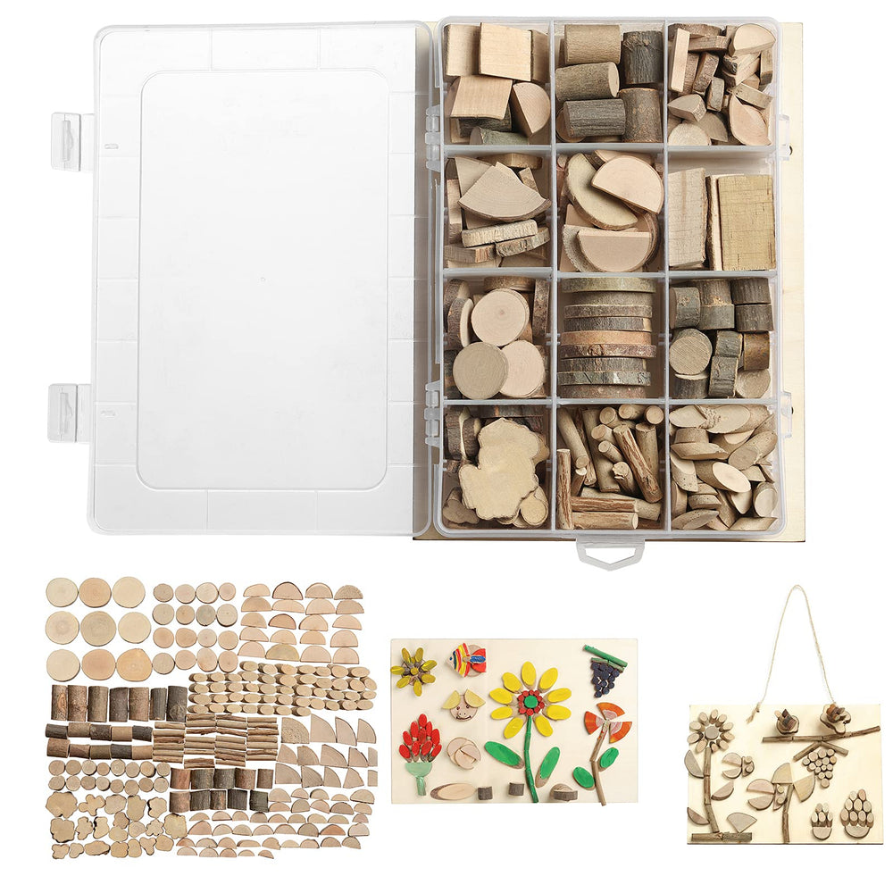 LAZACA wood-craft-kit-slices for imaginative projects and hands-on learning