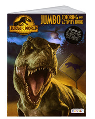 Lazy Days Jurassic World jumbo coloring book cover sparks imagination for screen-free play.
