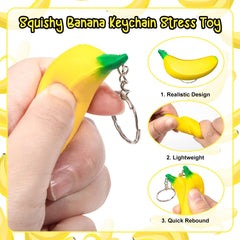 LBSXQGS banana keychain attached to a backpack for portable charm