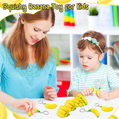 LBSXQGS banana keychain packaging display, perfect for party favors