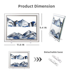 LCDOCLAK 3D Hourglass Sand Flow highlights dynamic layers for visual relaxation.