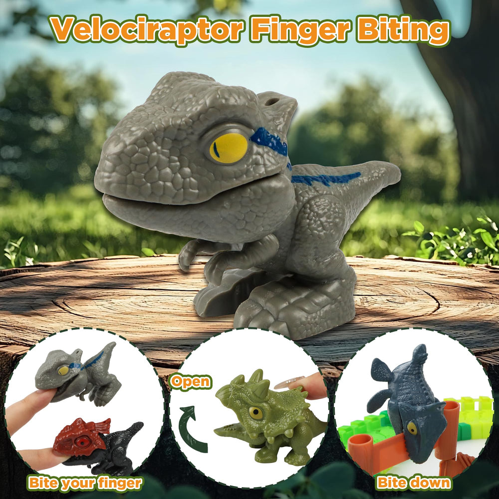 LCIMG Dinosaur head tunnel adds exciting entry for adventure play.